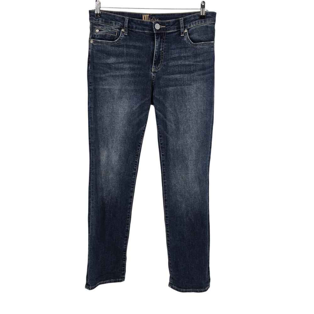 NWOT Kut From The Kloth Dark Wash Katy Mid Rise Stretch Boyfriend Jeans Size 10